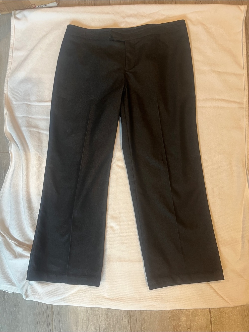 Yansi Fugel Men's Black Dress Trousers - Tailored Straight Leg